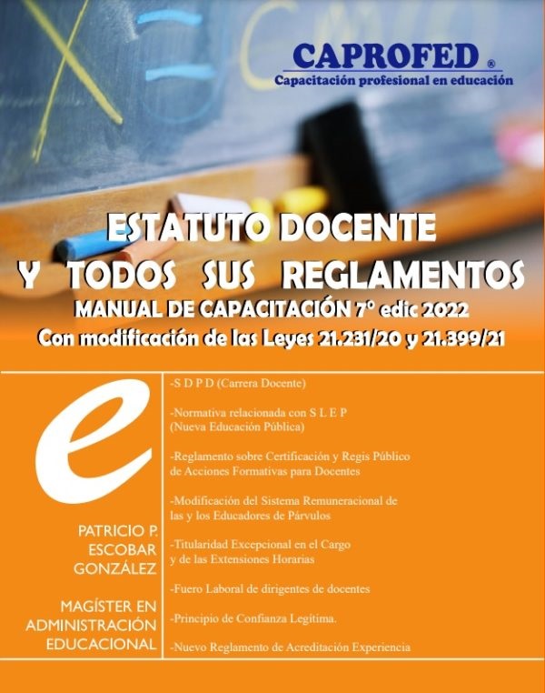 Estatuto Docente Con Todos Sus Reglamentos Manual De Cap 7 Edicion