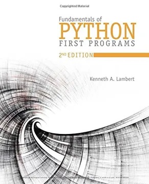 Fundamentals Of Python: First Programs 2Nd Edicion
